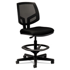 HON® Volt Series Mesh Back Adjustable Task Stool, Supports Up to 275 lb, 22.88" to 32.38" Seat Height, Black