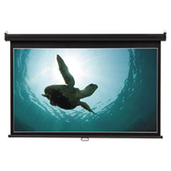 Quartet® Wide Format Wall Mount Projection Screen, 52 x 92, White