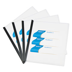 Universal® Clear View Report Cover with Slide-on Binder Bar