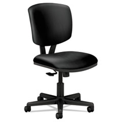 HON® Volt Series Task Chair with Synchro-Tilt, Black Leather
