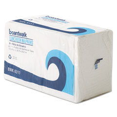 Boardwalk® Office Packs Lunch Napkins, 1-Ply, 12 1/2 x 11 1/2, White, 2400/Carton