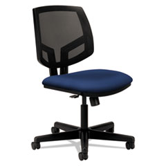 HON® Volt Series Mesh Back Task Chair with Synchro-Tilt, Navy Fabric