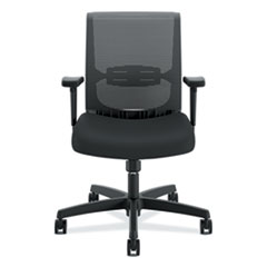 HON® Convergence Mid-Back Task Chair, Swivel-Tilt, Supports Up to 275 lb, 15.75" to 20.13" Seat Height, Black