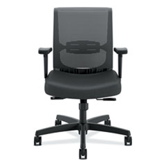 HON® Convergence Mid-Back Task Chair, Synchro-Tilt and Seat Glide, Supports Up to 275 lb, Black