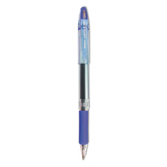 Jimnie Gel Pen, Stick, Medium 0.7 mm, Blue Ink, Clear/Blue Barrel, 12/Pack