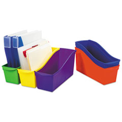 Storage Bins, 10 X 12 5/8 X 7 3/4, 4 Gallon, Assorted Color, Plastic