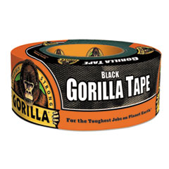 Gorilla Glue® Gorilla Tape, Extra-Thick, All-Weather Duct Tape, 1.88" x 12 yds, 3" Core, Black