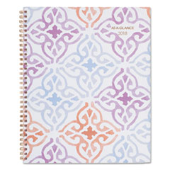AT-A-GLANCE® Cecilia Weekly/Monthly Planner, 8 1/2 x 11, Blue/Purple