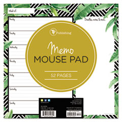 TF Publishing Jungle Weekly Memo Pad, 7 3/4 x 7 3/4, Assorted Color, 52 Sheets