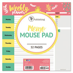 TF Publishing Plan Me Weekly Memo Pad, 7 3/4 x 7 3/4, Assorted Color, 53 Sheets