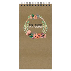 TF Publishing Flora Non-Dated Day Planner, 8 1/2 x 4 x 3/4, Assorted