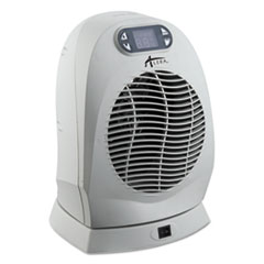 Alera® Digital Oscillating Fan-Forced Heater, 9" x 8" x 12 1/4", Cool Gray