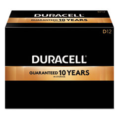 Duracell® CopperTop Alkaline Batteries, D, 12/BX