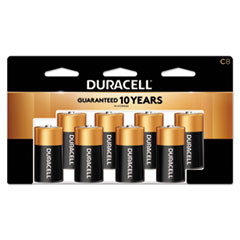 Duracell® CopperTop Alkaline Batteries, C, 8/PK