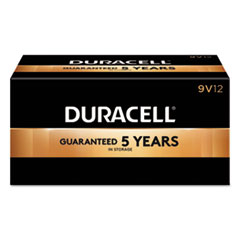Duracell® CopperTop Alkaline Batteries, 9V, 12/BX