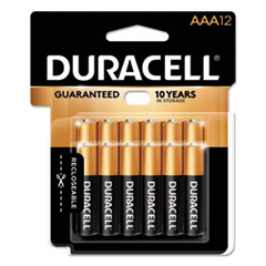 Duracell® CopperTop Alkaline Batteries, AAA, 12/PK
