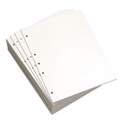 Lettermark™ Custom Cut-Sheet Copy Paper, 92 Bright, 5-Hole Side Punched, 20 lb, 8.5 x 11, White, 500/Ream