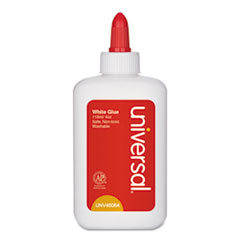 Universal® Washable White Glue, 4 oz, Dries Clear, 3/Pack