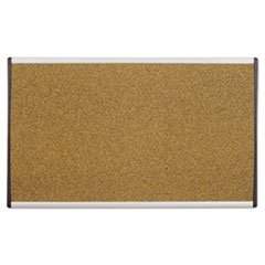 ARC Frame Cubicle Cork Board, 24 x 14, Tan Surface, Silver Aluminum Frame