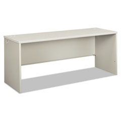 HON® 38000 Series Desk Shell, 72" x 24" x 30", Light Gray/Silver
