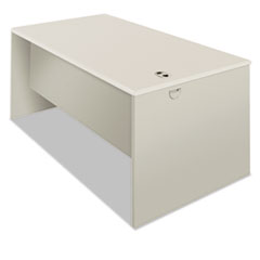 HON® 38000 Series Desk Shell, 60" x 30" x 30", Light Gray/Silver