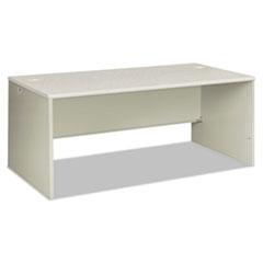 HON® 38000 Series Desk Shell, 72" x 36" x 30", Light Gray/Silver