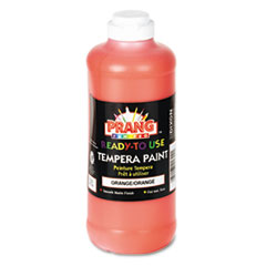 Prang® Ready-to-Use Tempera Paint, Orange, 16 oz Dispenser-Cap Bottle