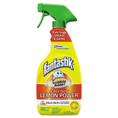 Fantastik® Scrubbing Bubbles Lemon Power Antibacterial Cleaner, 32 oz Spray Bottle, 8/CT