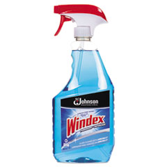 Windex® Powerized Formula Glass & Surface Cleaner, 32oz Trigger Bottle, 12/Carton