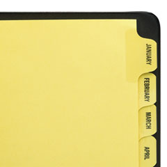 Avery® Preprinted Laminated Tab Dividers with Gold Reinforced Binding Edge