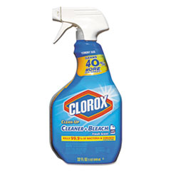 Clorox® Clean-Up Disinfectant Cleaner with Bleach, Fresh Scent, 32 oz Bottle, 12/Carton
