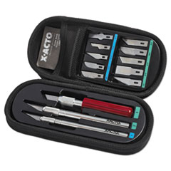 X-ACTO® Knife Set, 3 Knives, 10 Blades, Carrying Case