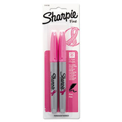 Sharpie® Pink Ribbon Fine Tip Permanent Marker, Pink, 2/Pack