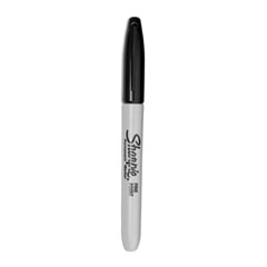 Sharpie® Fine Tip Permanent Marker, Fine Bullet Tip, Black
