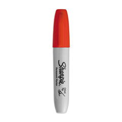 Sharpie® Chisel Tip Permanent Marker, Medium Chisel Tip, Red, Dozen