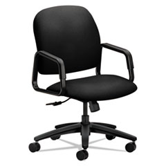 HON® Solutions Seating 4000 Series Executive High-Back Chair, Supports Up to 250 lb, 17" to 22" Seat Height, Black