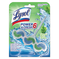 LYSOL® Brand Power & Fresh 6 Automatic Toilet Bowl Cleaner, Forest Rain, 1.37 oz Clip-on