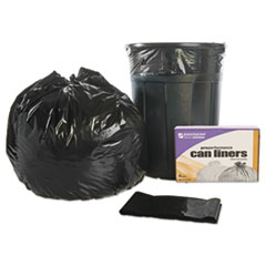 8105013862329, SKILCRAFT Recycled Content Trash Can Liners, 45 gal, 1.5 mil, 40" x 48", Black/Brown, 100/Carton