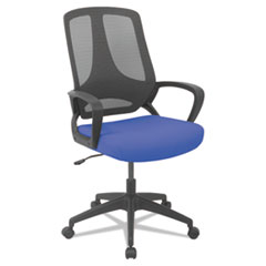Alera® MB Series Mesh Mid-Back Office Chair, Blue/Black