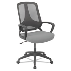 Alera® MB Series Mesh Mid-Back Office Chair, Gray/Black