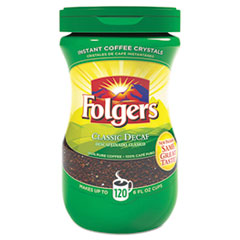 Folgers® Instant Coffee Crystals, Decaf Classic, 10.65 oz