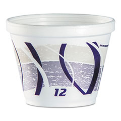 Dart® Foam Container, 4.2" x 3.2", Purple/Gray, 500/Carton