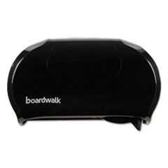 Boardwalk® Standard Twin Toilet Tissue Dispenser, 13 x 8 3/4, Black
