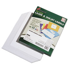 7530015144911, SKILCRAFT Recycled Laser and Inkjet Labels, Inkjet/Laser Printers, 0.5 x 1.75, White, 80/Sheet, 100 Sheets/Box