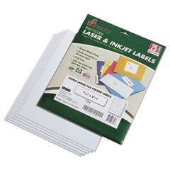 7530015789297, SKILCRAFT Recycled Laser and Inkjet Labels, 0.94 x 3.44, White, 18/Sheet, 25 Sheets/Pack