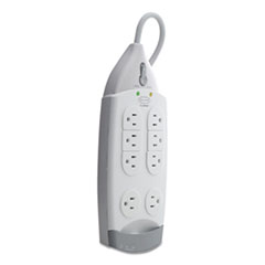 Belkin® SurgeMaster Home Series Surge Protector, 7 Outlets, 12 ft Cord, 1045 J, White