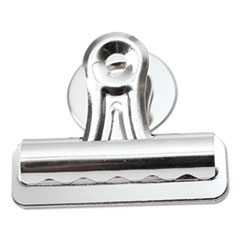 Universal® Bulldog Magnetic Clips, Medium, Nickel, 12/Pack