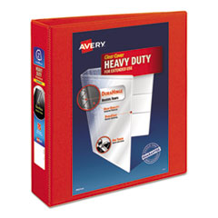 Avery® Heavy-Duty View Binder w/Locking 1-Touch EZD Rings, 2" Cap, Red