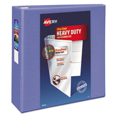 Avery® Heavy-Duty View Binder w/Locking 1-Touch EZD Rings, 4" Cap, Periwinkle