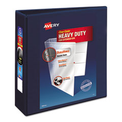Avery® Heavy-Duty View Binder w/Locking 1-Touch EZD Rings, 3" Cap, Navy Blue